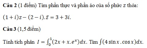 De thi hoc ki 2 lop 12 mon toan Dong Nai nam 2015