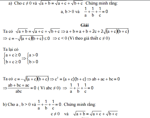 Một số bài toán biến đổi đơn giản biểu thức chứa căn bậc hai dành cho học sinh giỏi