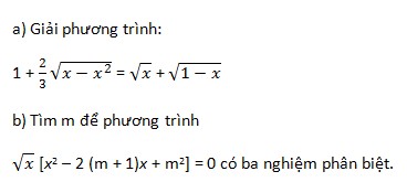 De thi hoc ki 1 lop 10 mon Toan nam 2014 THPT Nguyen Binh Khiem