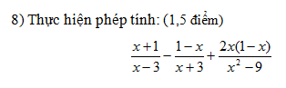 De thi hoc ki 1 lop 8 mon Toan THCS Nguyen Du nam 2014