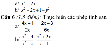 De thi hoc ki 1 lop 8 mon Toan nam 2014 THCS Quang Huy - Phu Yen