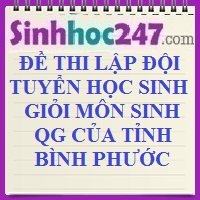 Đề thi lập đội tuyển dự thi học sinh giỏi cấp THPT năm 2017 môn Sinh học của sở Giáo dục - Đào tạo tỉnh Bình Phước