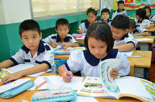 Đề kiểm tra 8 tuần kì 1 môn Toán lớp 4 - Tiểu Học Nguyễn Viết Xuân 2017