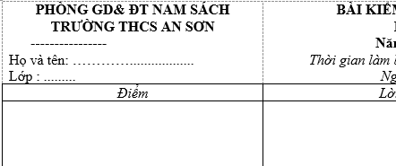 Đề kiểm tra giữa học kỳ 1 môn Toán  lớp 8 năm 2018 - THCS An Sơn 