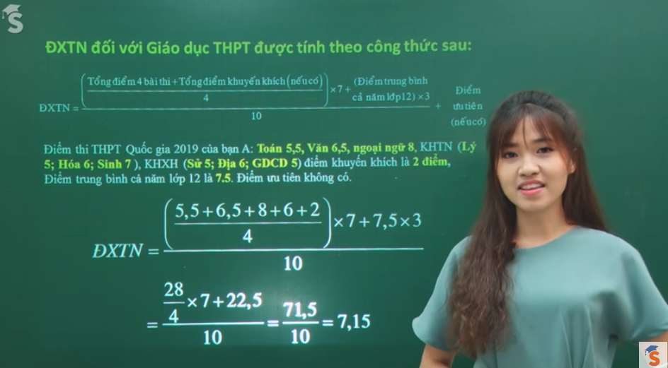 Video hướng dẫn cách tính điểm xét tốt nghiệp THPT 2019