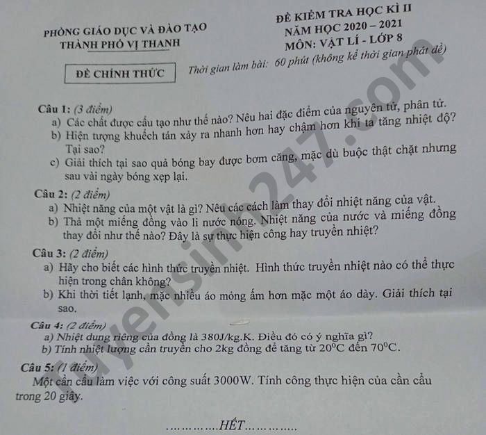 7. Câu hỏi Thường gặp về Nhiệt Lượng trong Vật lý Lớp 8