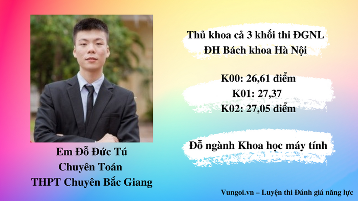 Thi đánh giá năng lực cao nhất bao điểm?