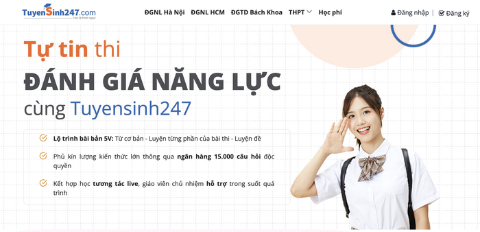 Trang web ôn thi đánh giá năng lực tốt nhất