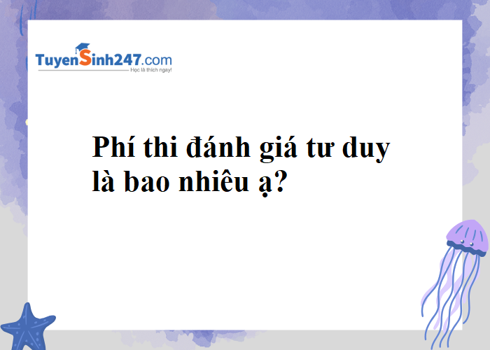 Cho em hỏi phí thi đánh giá tư duy với ạ?