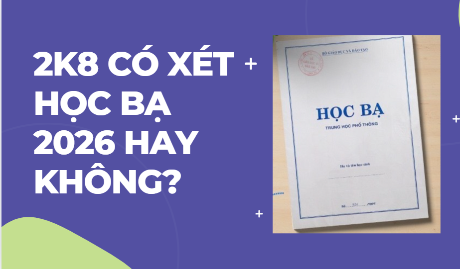 2k8 có xét học bạ 2026 hay không?