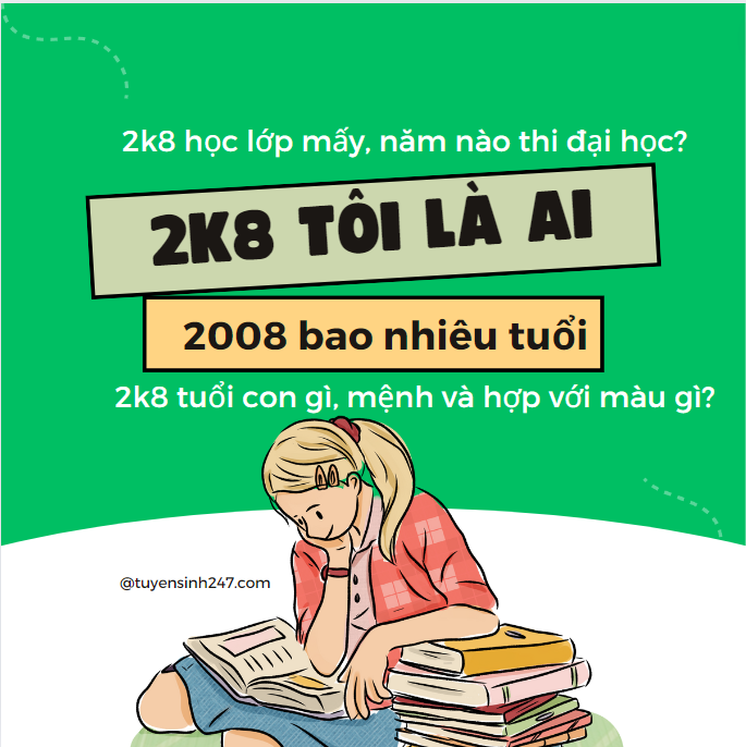 2k8  năm nay lớp mấy, năm nào thi đại học?