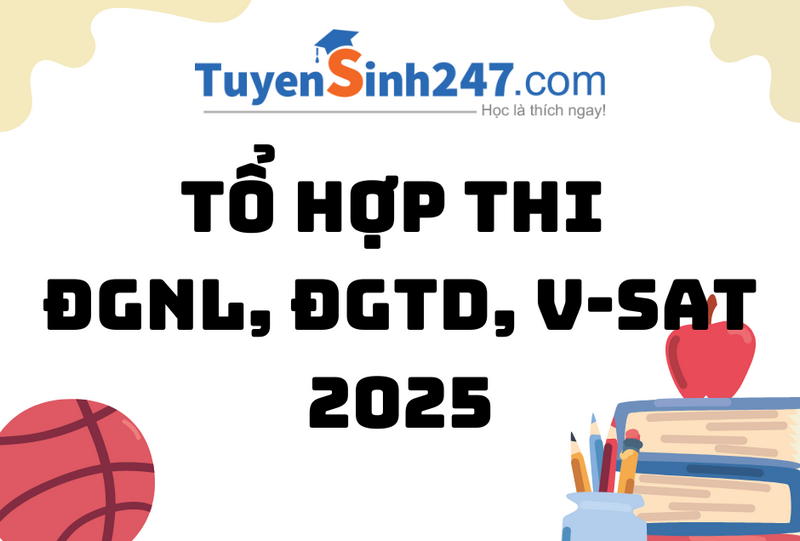 Tổ hợp thi Đánh giá năng lực, Đánh giá tư duy, V-SAT 2025