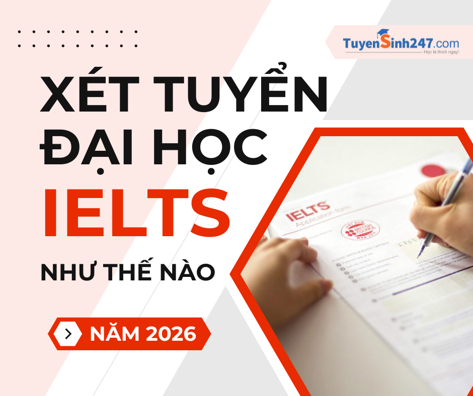 Xét tuyển đại học bằng IELTS năm 2026 như thế nào?