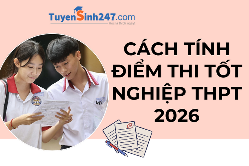 Cách tính điểm tốt nghiệp THPT 2026