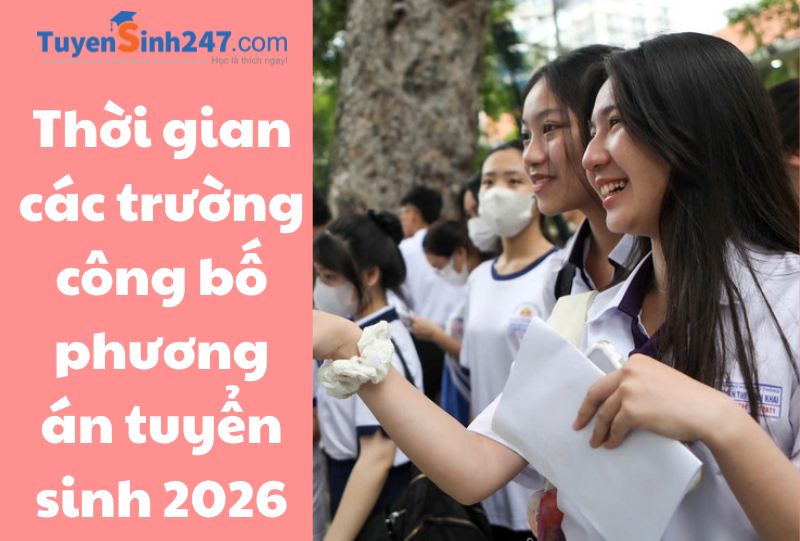 Khi nào các trường công bố phương án tuyển sinh 2026?