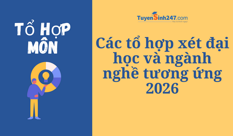 Danh sách các tổ hợp xét đại học và các ngành nghề tương ứng 2026