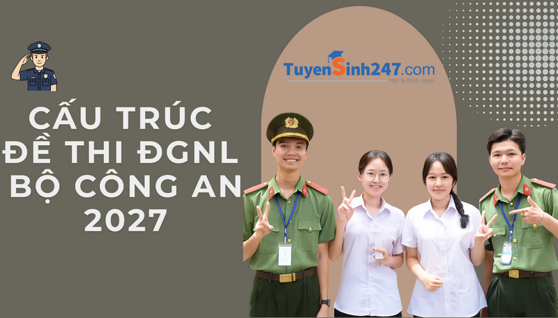 Cấu trúc đề thi ĐGNL Bộ Công An 2027