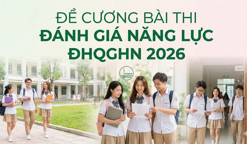 Đề cương bài thi Đánh giá năng lực ĐHQGHN 2026