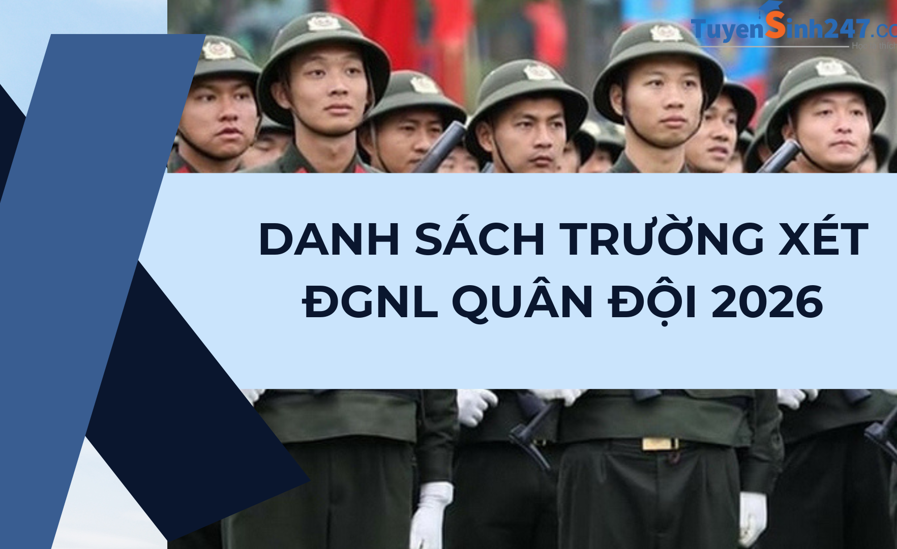Danh sách trường xét ĐGNL Quân đội 2026