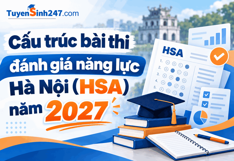 Cấu trúc bài thi đánh giá năng lực Hà Nội (HSA) năm 2027