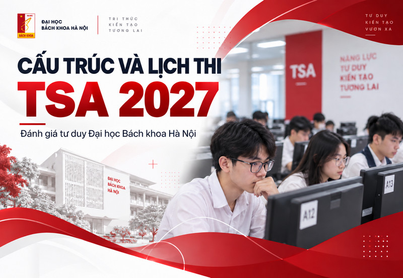 Cấu trúc và lịch thi Đánh giá Tư duy TSA năm 2027
